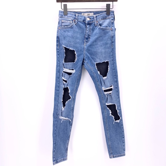 topshop fishnet jeans